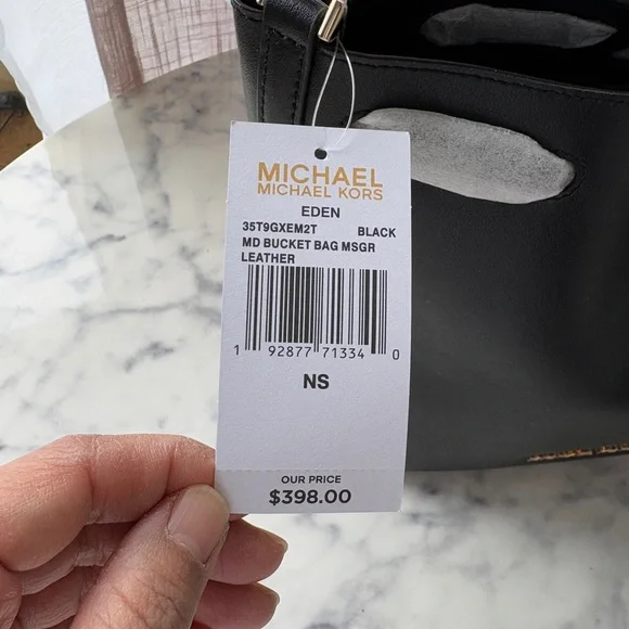 Michael Kors Eden Black Bucket Bag - Picture 11 of 11